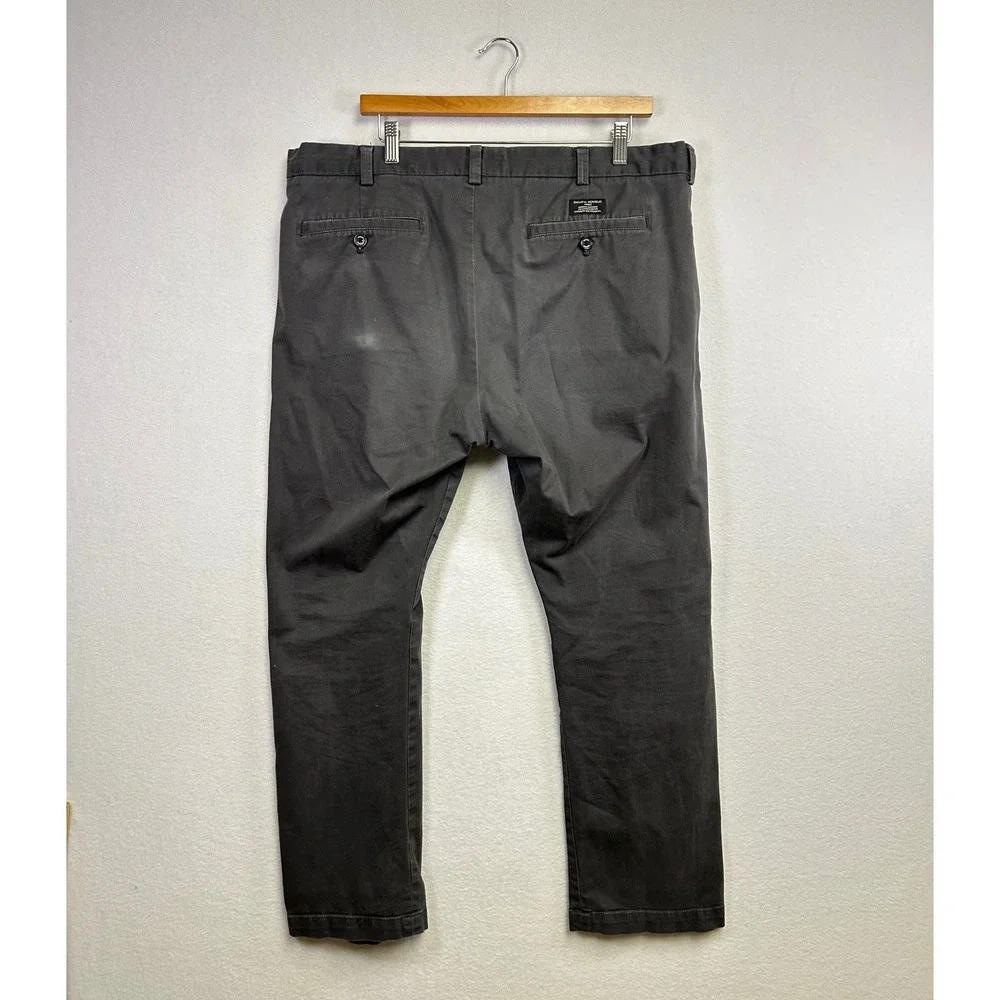 Banana Republic Fulton Skinny Chino Pants‎ Men Charcoal Gray Size 38x30